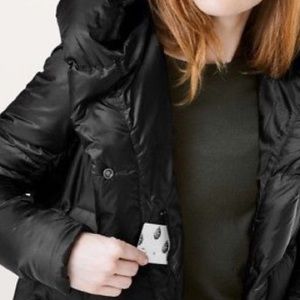 cloudscape wrap long down winter coat